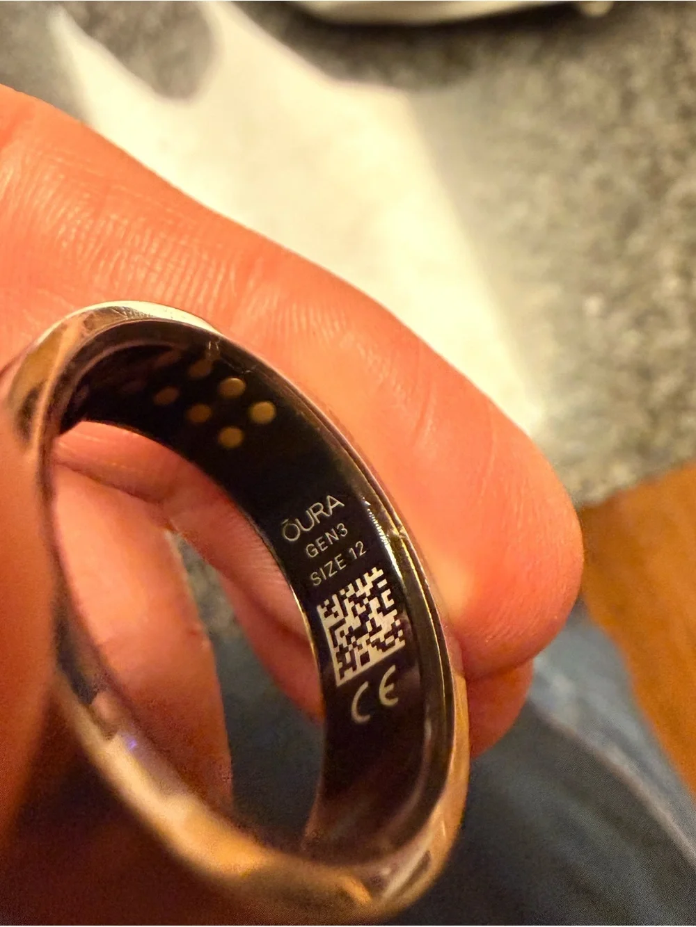 Oura Ring - Gen 3 - Silver - Size 12